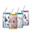 Verres avec couvercle Disney Princess Icon, 4 pièces