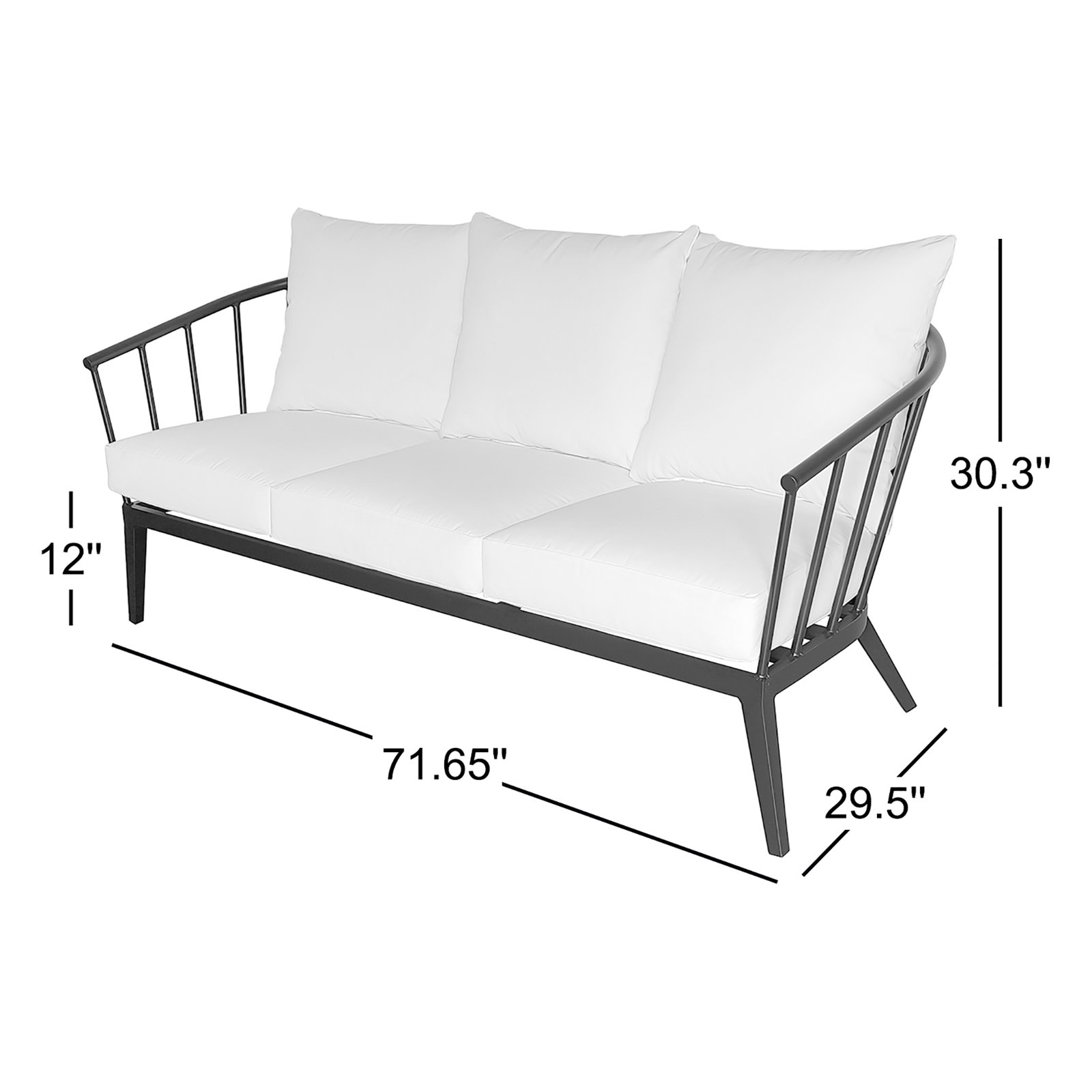 Serena 72" Patio Sofa