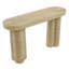 Console ovale Sarova de 59 pouces en rotin naturel-2044728823