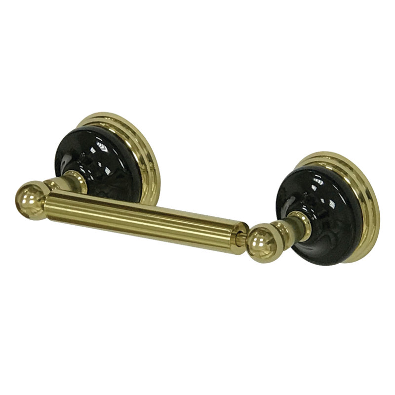 Kingston Brass Water Onyx Toilet Paper Holder, Polished Brass