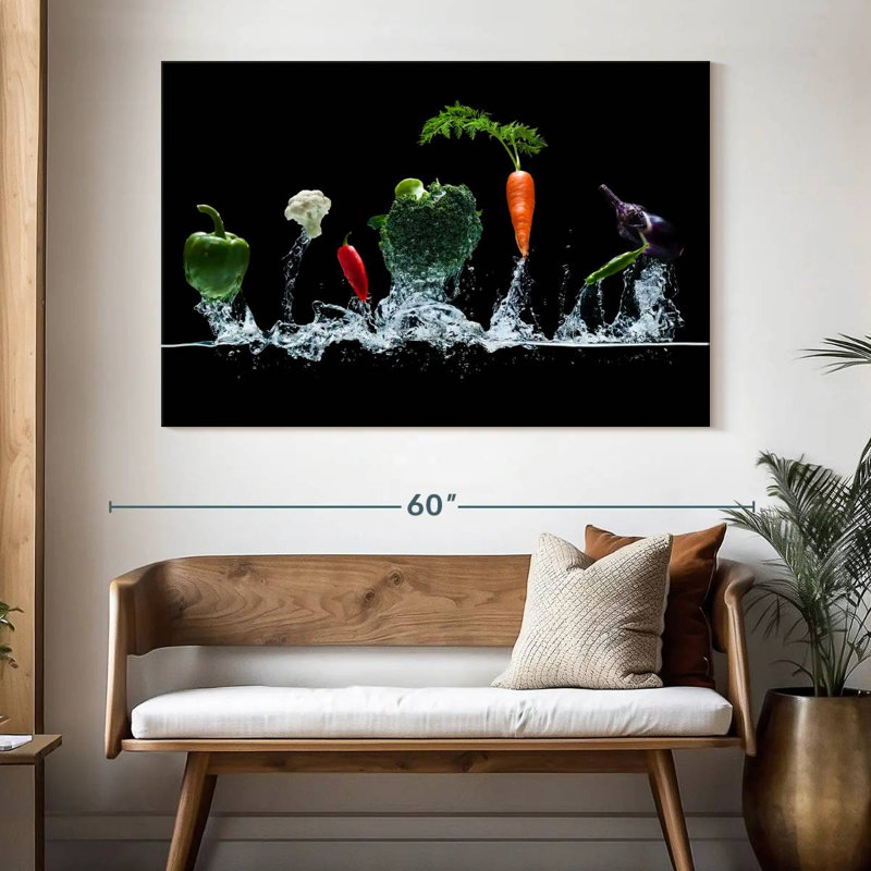 Yarlin Vegetables Splash, 34" H x 51" W