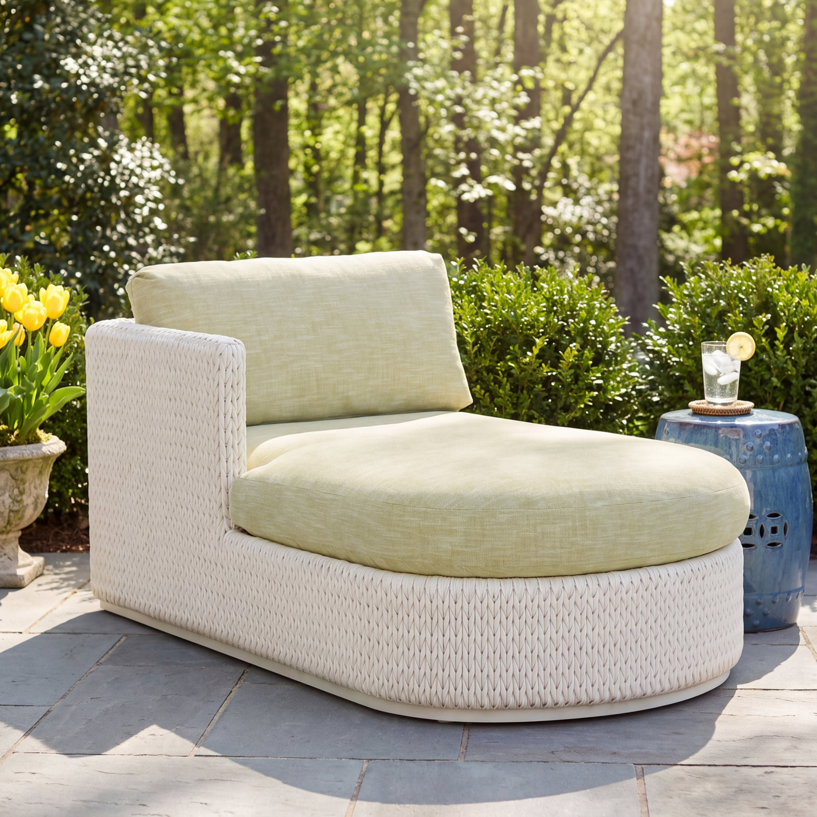 Ocean Breeze Promenade 39" Patio Chaise Lounge