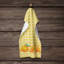 Chiffons oranges sur basketweave