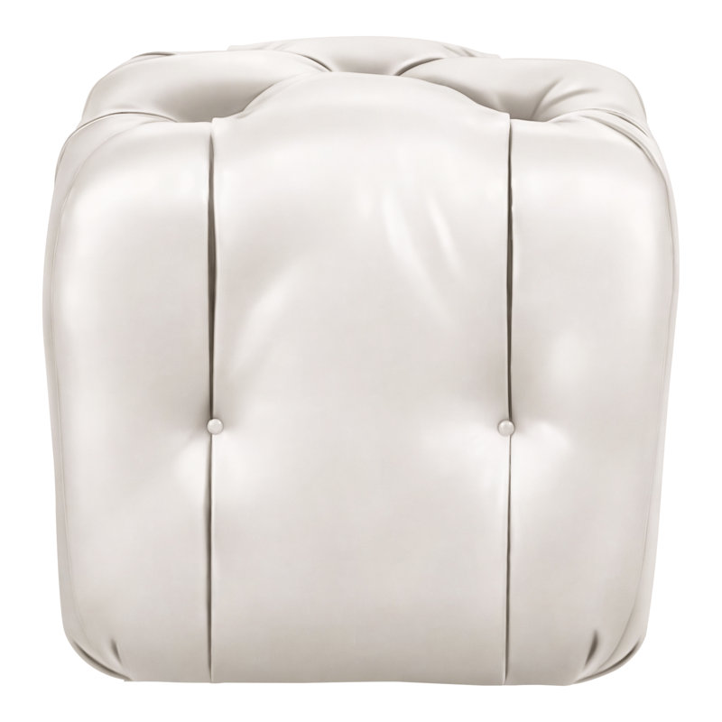Thom Filicia Home Glen Haven Square Ottoman, Regent Chalk