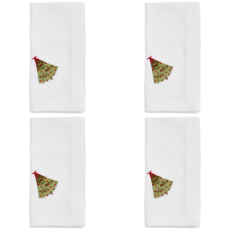 Lello Christmas Tree 4 Piece Napkin Set