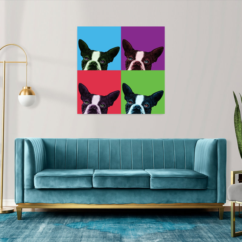 Loyauté Pop, art contemporain pour chien, H 36 po x l 36 po