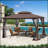 13x10 Outdoor Patio Gazebo Canopy Tent With Ventilated Double Roof And Mosquito net(Detachable Mesh Screen On All Sides)-112385237