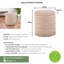 Claunch 40cm Wide No Pattern Footstool Ottoman