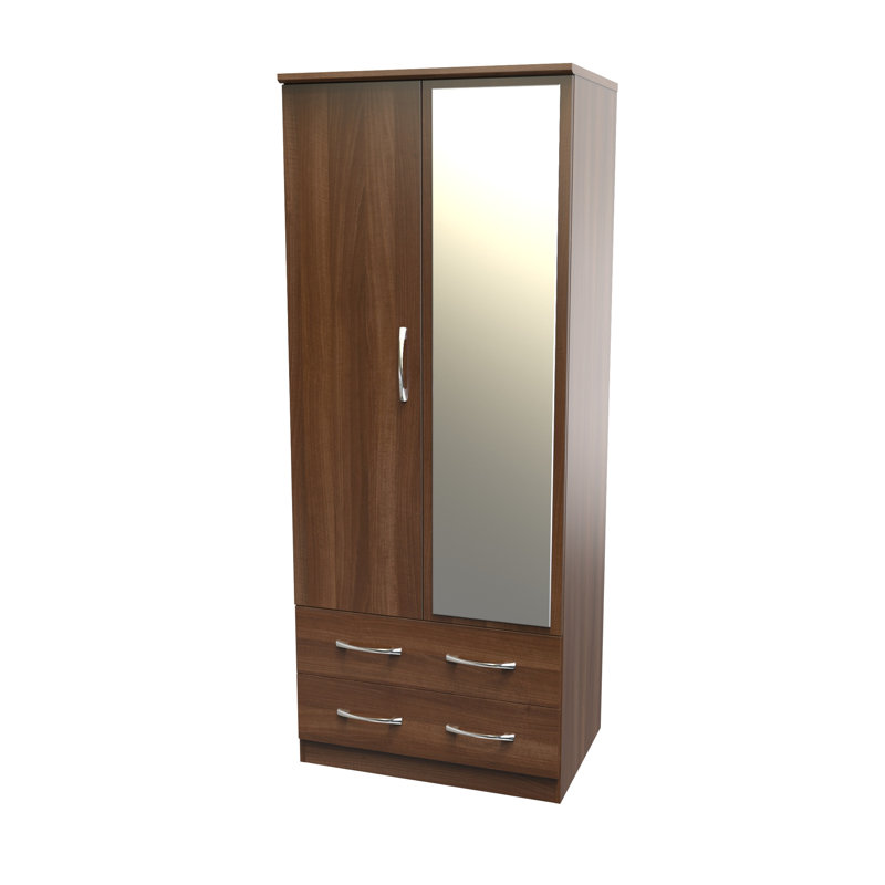 Dekyn Manufactured Wood Wardrobe, Noche Walnut