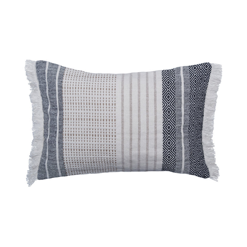 Berkley Striped Cotton Blend Throw Pillow