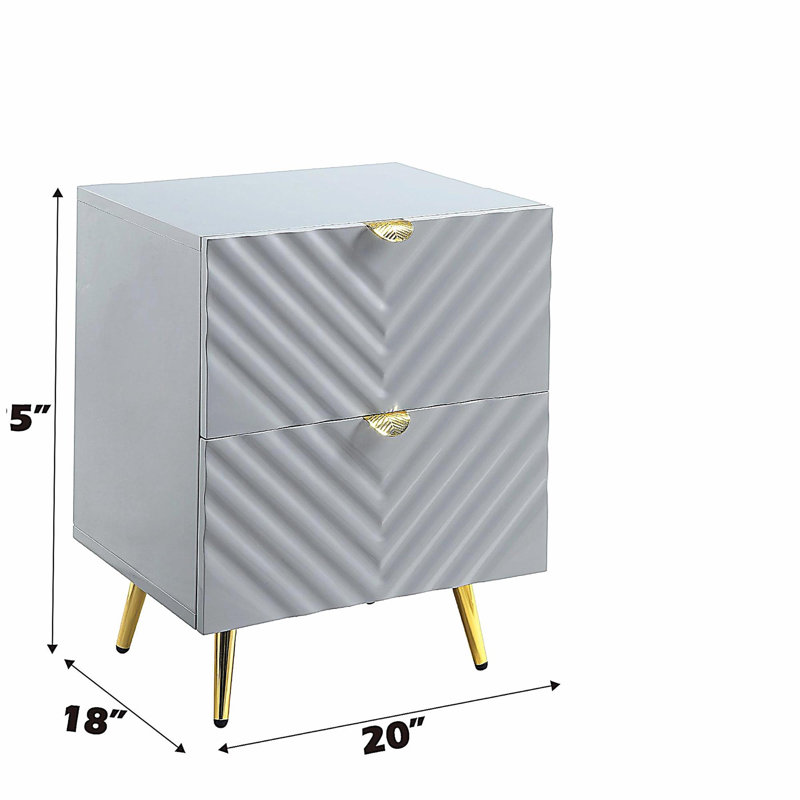 Table de chevet Gaines Grey