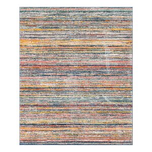 10' x 8' Hulsey Striped Yellow/Blue/Red/Navy Area Rug