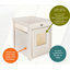Table de bout pour litière Littof ECOFLEX en blanc antique-30959889