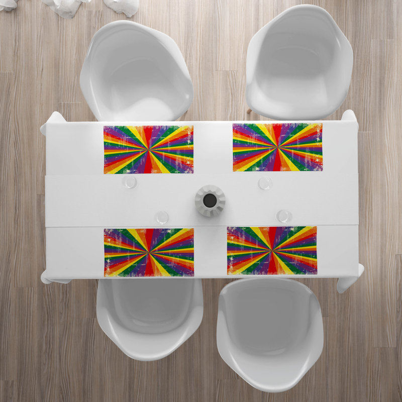 Polyester Abstract Rectangle Placemat