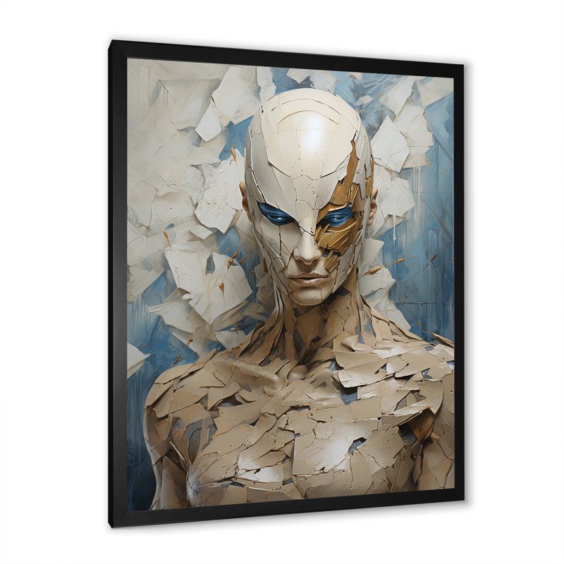 «Darkness Superheros» sur toile, Cadre photo noir, H 44 po x l 34 po x P 1,5 po