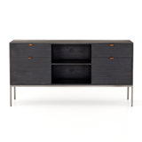 Trey Modular Filing Credenza in Black Wash Poplar