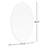 Vidal Stainless Steel Oval Mirror