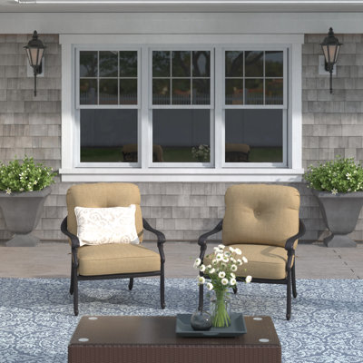 Byrge Powder Coated Aluminum Outdoor Lounge Chair