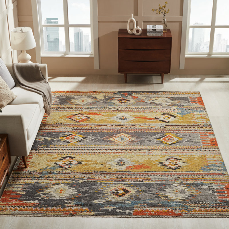 Tapis noué à la main Matney, Rectangle 10 pi x 14 pi