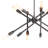 Cobra 12 - Light Dimmable Sputnik Modern Linear Chandelier-87294190-87294192