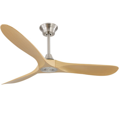 Nicola 60" 3-Blade Modern Ceiling Fan With Remote Control