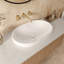 Lavabo de salle de bain ovale en céramique avec trop-plein 24,12 po Ruvati