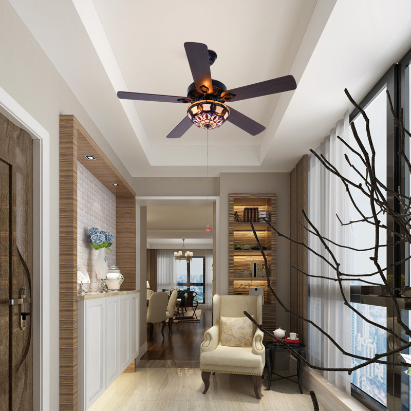 Ventilateur de plafond 5 pales Tiffany
