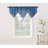 Mardis Beaded Tassels Crushed Sheer Voile Ascot Window Valance-1861008091