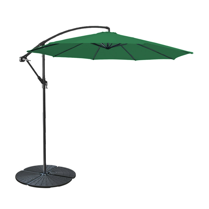300cm Cantilever Parasol, Green