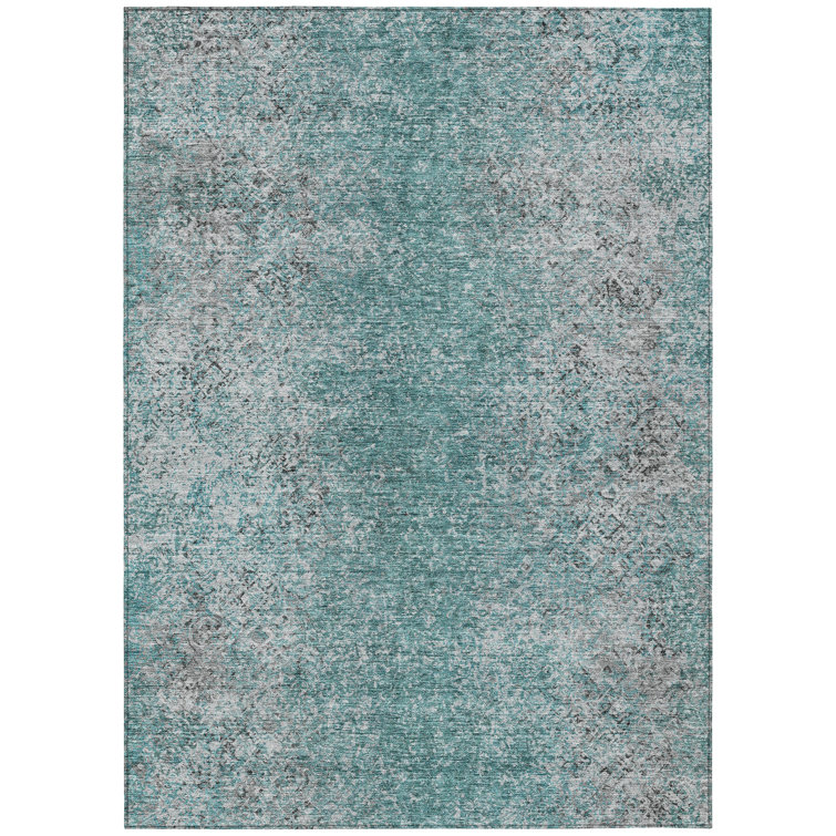 Cederick Washable Abstract Indoor / Outdoor Rug