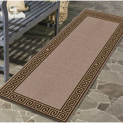 Amariyae Rectangle Geometric Berber Indoor / Outdoor Area Rug