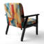 Chaise d'appoint et fauteuil moderne Cubism Experiment With Minimalist I - Velvet Upholstered-1938209176