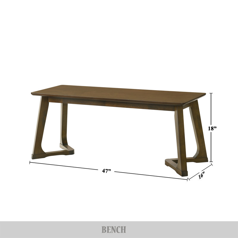 Nema 6 - Person Double Pedestal Dining Set, Brown/Gray, Brown, Brown