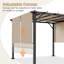 Pergolas d'extérieur 10 pi L 10 pi. Pergola en métal avec auvent