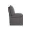 Chaise d'appoint rembourrée gris foncé Hordville