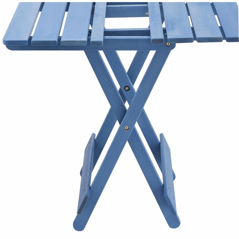 Table pliante carrée pour l'extérieur en bois massif