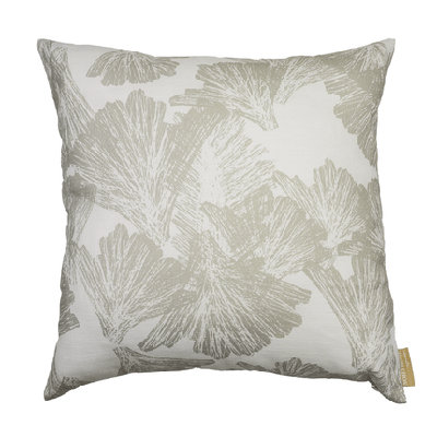 Nahenahe Square Pillowcase Taupe and Ivory