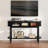 Leathia Fluted Console Table-846515074