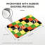 Tapis de bienvenue multicolore à damier pour porte, 20 x 32 po, intérieur / extérieur assorti