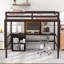 Lit mezzanine simple avec bureau, tableau d'écriture et armoire, parfait pour un espace compact et multifonctionnel-809053775-809053773
