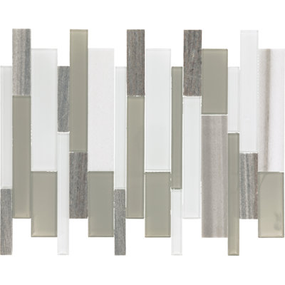 Mosaïque linéaire aléatoire en pierre naturelle PerFit Mosaix (7 pièces par carton) (10,5 pieds carrés par carton)