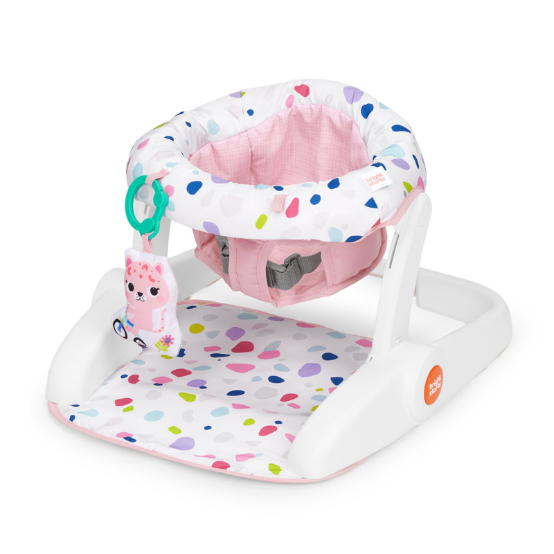 Learn-to-Sit 2-Position Floor Seat Terazzo Pink