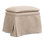 Draped Upholstered Ottoman