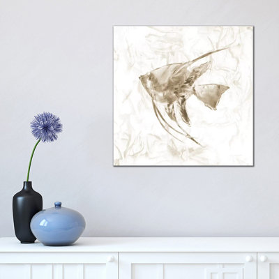 Soft Marble Tropical Fish by Nan - Wrapped Canvas Painting