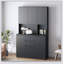 Armoire de cuisine 74 po autoportante avec 6 portes, 3 tablettes et 2 tiroirs, armoire de cuisine polyvalente, armoire de rangement pour artisanat, rangement pour salle de lavage