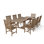 Outdoor 9 - Piece Teak Dining Set