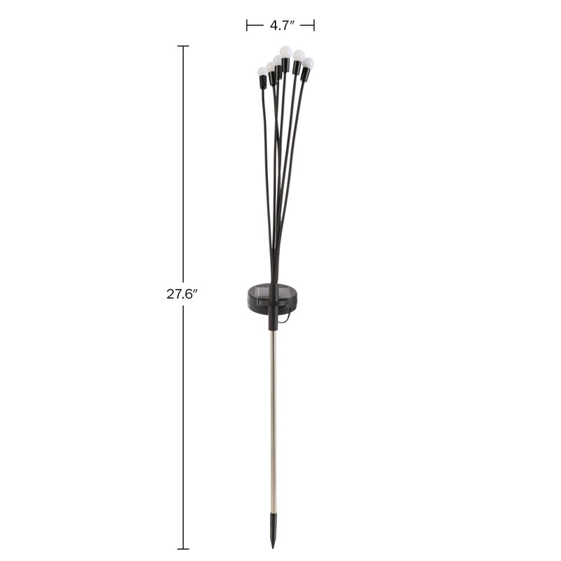Outdoor Solar LED Garden Lights with Dusk to Dawn Sensor, 4-Pack
