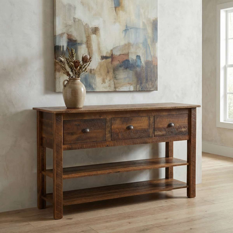 Console à trois tiroirs Fireside Lodge Barnwood