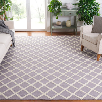 Sanyla Hand Tufted Wool Geometric Rug