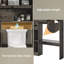 Armoire de rangement au-dessus de la toilette